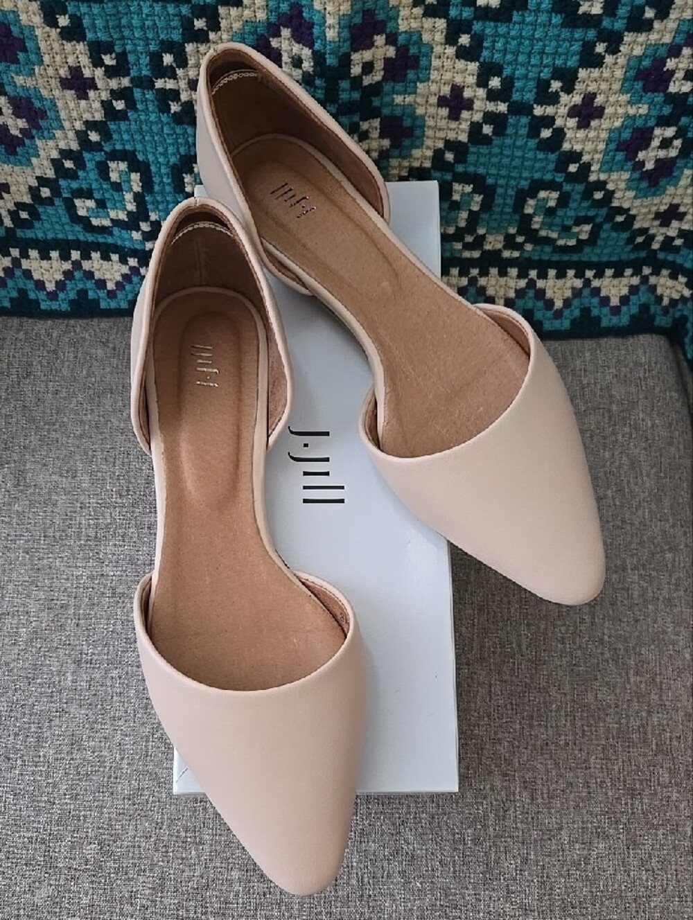 J. Jill Women's D'Orsay Flats in Pale Pink